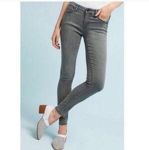 Pilcro and the Letterpress High Rise Skinny Gray Jeans, Anthropologie High Rise